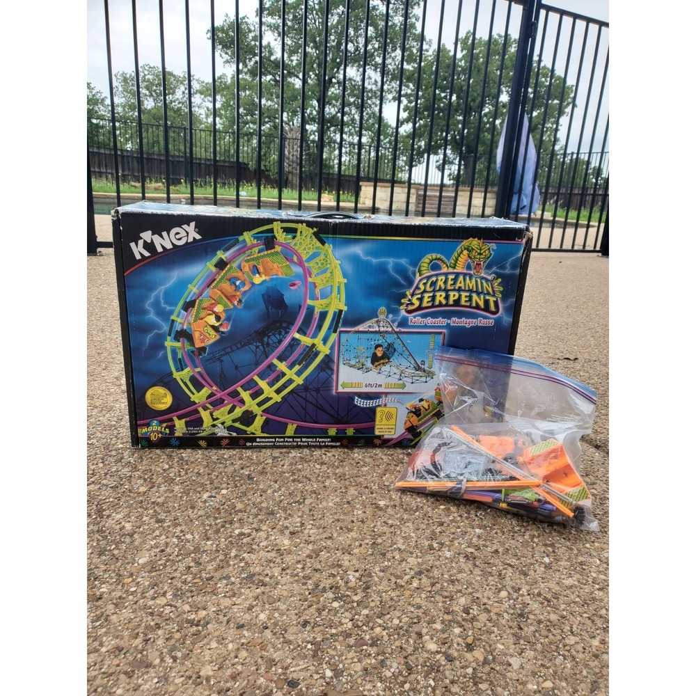 K'NEX 63153 Screamin' Serpent Roller Coaster 2001 Complete Set W/Instructions
